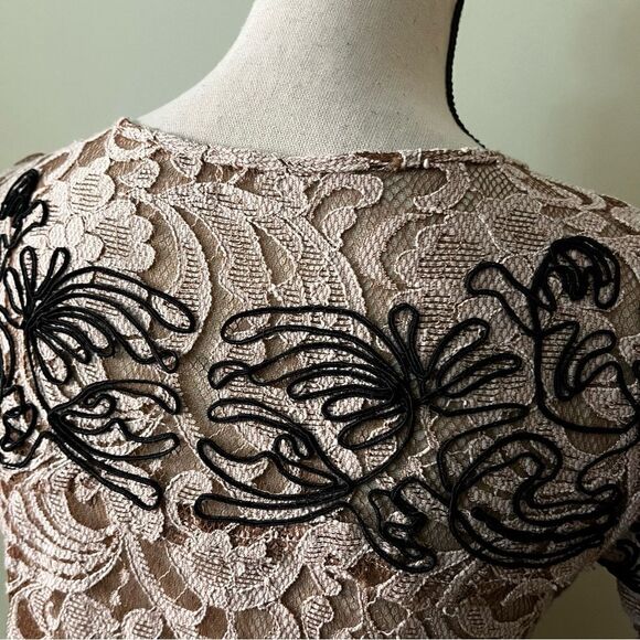 Free People Lace Cap Sleeve Embroidered Mini Dress - Picture 9 of 14